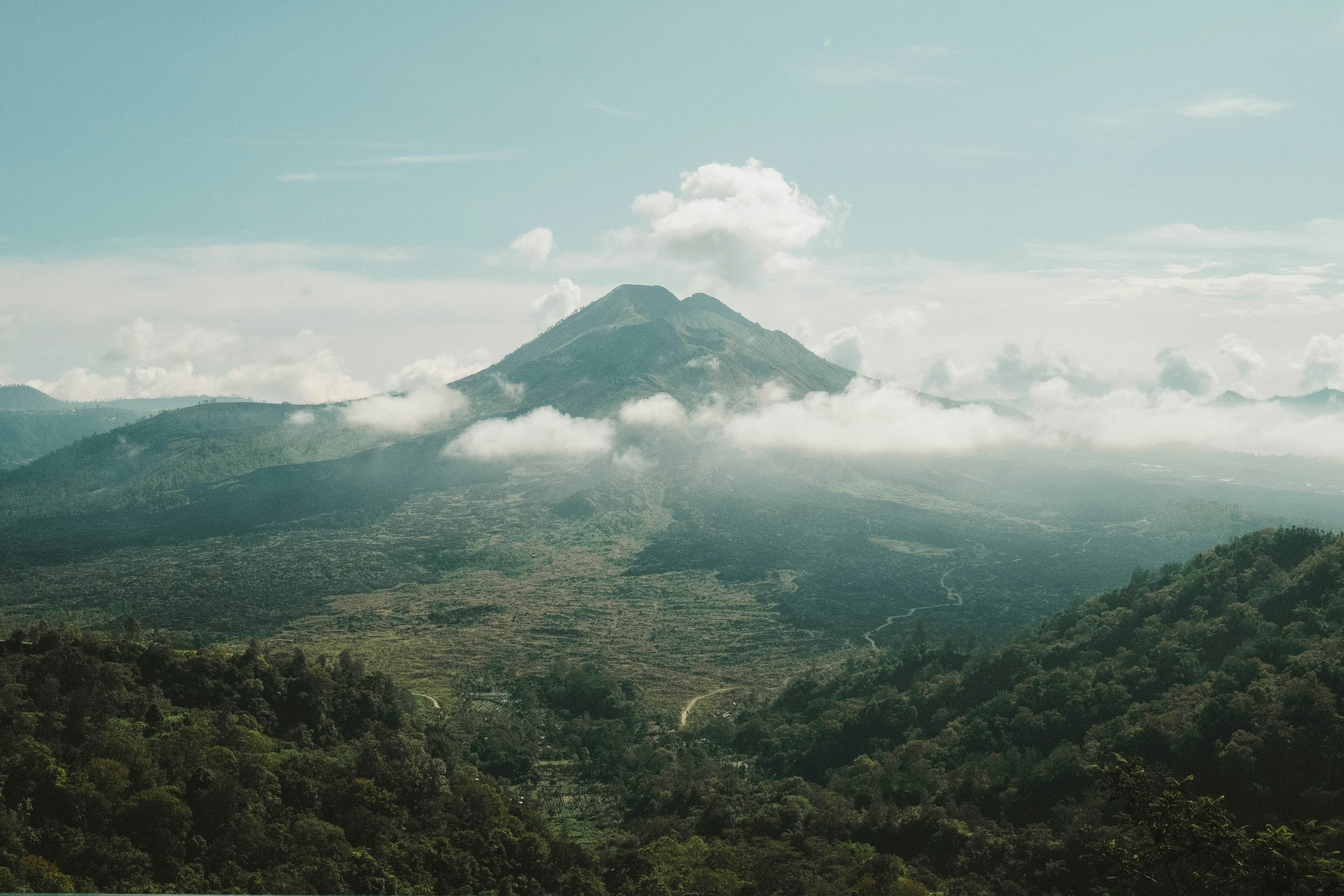 The Cool Highlands â€” Mount Batur volcano, Lake Batur, Ulun Danu Beratan temple, Jatiluwih terraces, Bali Botanical Garden